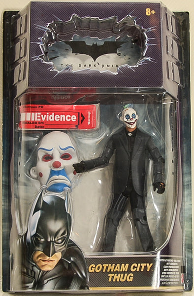 2008 Mattel The Dark Knight Gotham City Thug Action Figure w/Crime Scene Evidence