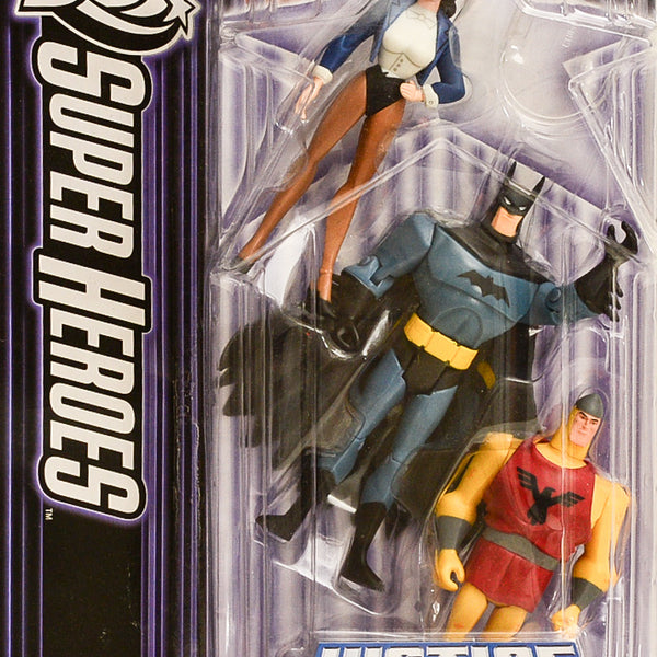2006 Justice League Unlimited DC Super Heroes Batman, Shining Knight & Zatanna Action Figures