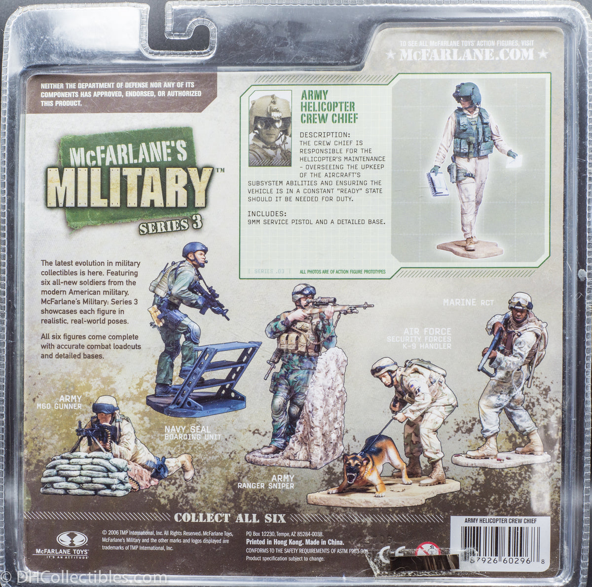 2006 McFarlane's Military Series 3 Army Helicopter Crew Chief Action Figure