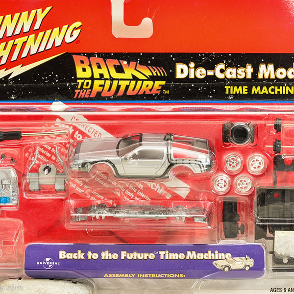2001 Johnny Lightning Back to the Future Time Machine Die Cast Model Kit 1:64
