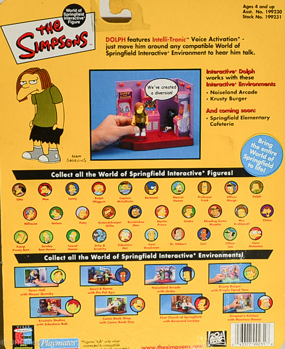 2001 Playmates The Simpsons Intelli-Tronic Series 7 Dolph Action Figure