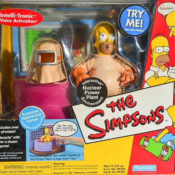 2000 Playmates The Simpsons Intelli-Tronic Nuclear Power Plant Interactive Environment