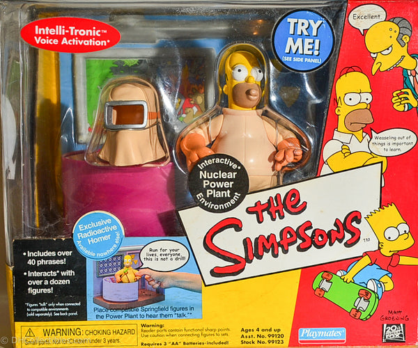 2000 Playmates The Simpsons Intelli-Tronic Nuclear Power Plant Interactive Environment