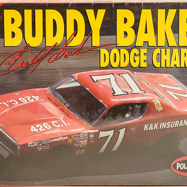 2002 Polar Lights Buddy Baker 71 Dodge Charger K&k Insurance Plastic Model Car Mountain 1:25