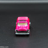 1970 Hot Wheels Redline Classic Nomad Hot Pink with White Interior Flower Power