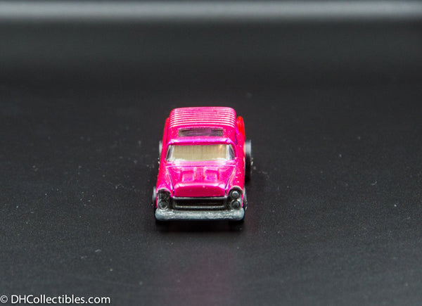 1970 Hot Wheels Redline Classic Nomad Hot Pink with White Interior Flower Power