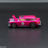 1970 Hot Wheels Redline Classic Nomad Hot Pink with White Interior Flower Power