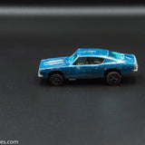 1968 Hot Wheels Redline Custom Barracuda Aqua Brown Interior