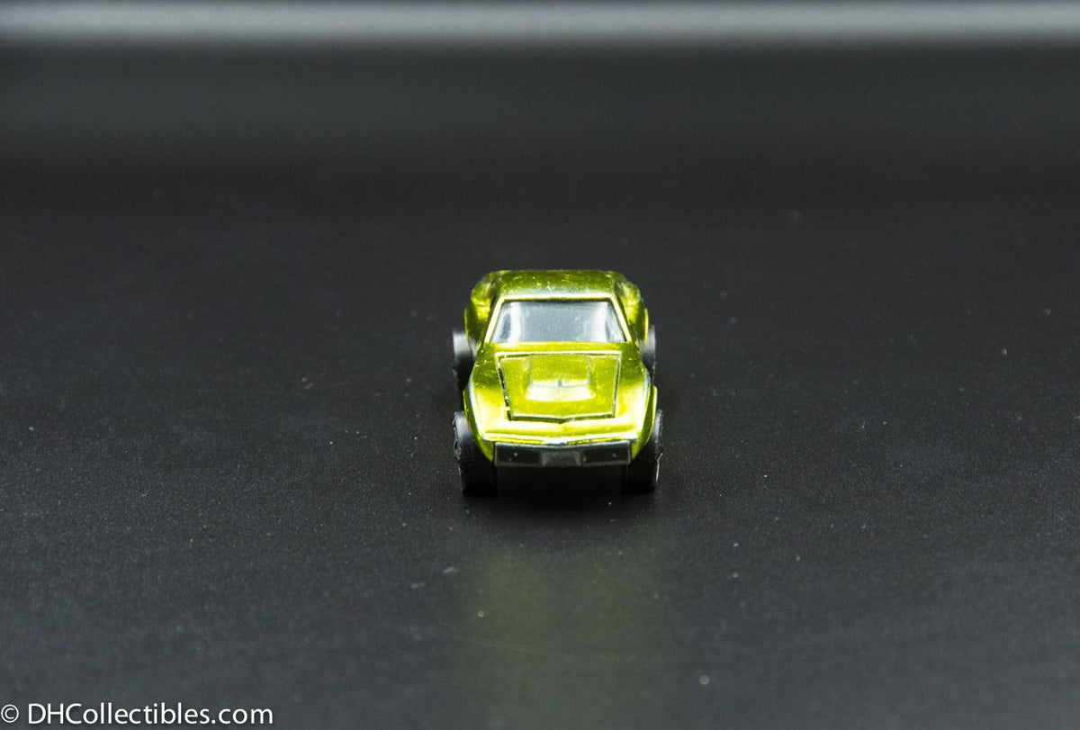 1968 Hot Wheels Redline Custom Corvette Gold Black Interior