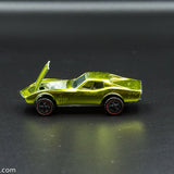 1968 Hot Wheels Redline Custom Corvette Gold Black Interior