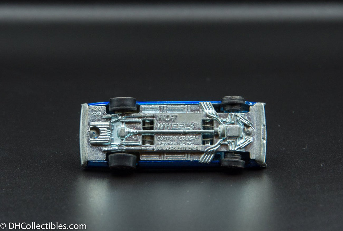 1968 Hot Wheels Redline Custom Cougar Blue with Dark Interior