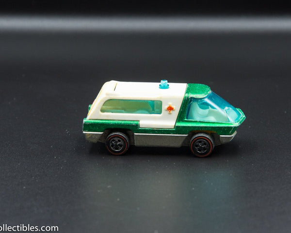 1970 Hot Wheels Redline The Heavyweights Ambulance Green