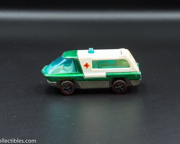 1970 Hot Wheels Redline The Heavyweights Ambulance Green