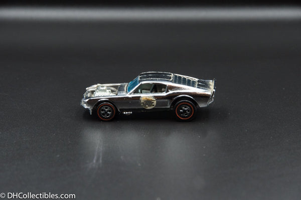 1970 Hot Wheels Redline Mustang Boss Hoss Chrome RARE COLOUR