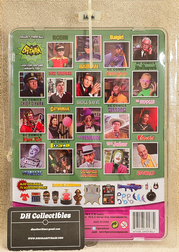 Figure Toy Co. The Joker - Classic TV Series Utility Belt Variant Action Figure 8" Mego Retro