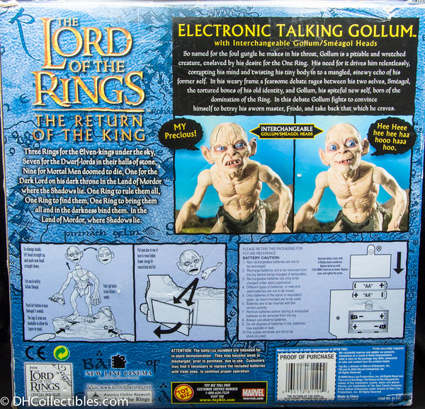 2003 ToyBiz Lord Of The Rings Return Of The King Electronic Talking Gollum Smeagol - Action Figure