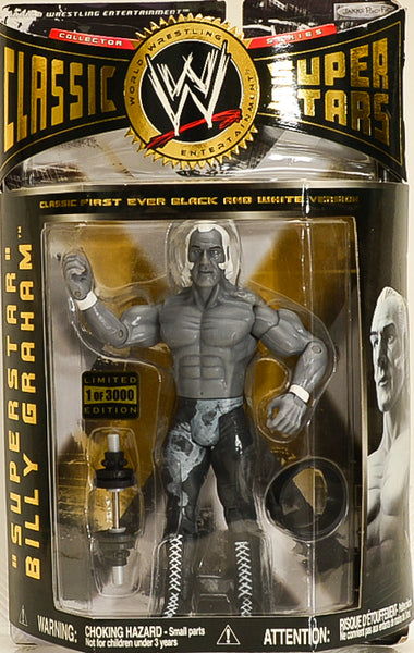 2005 Jakks Pacific Wwe Classic Superstars Billy Graham Black And White Version Limited Edition