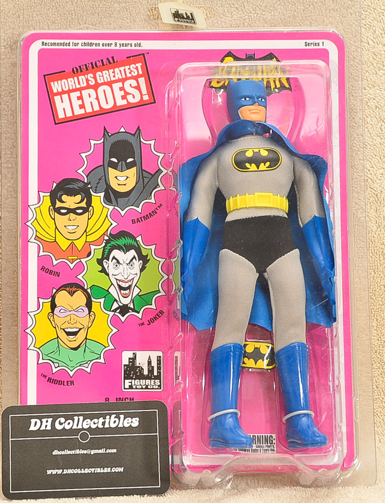 Figures Toy Co - Batman Classic TV Series  - Series 1 Batman Action Figure 8" Mego Retro