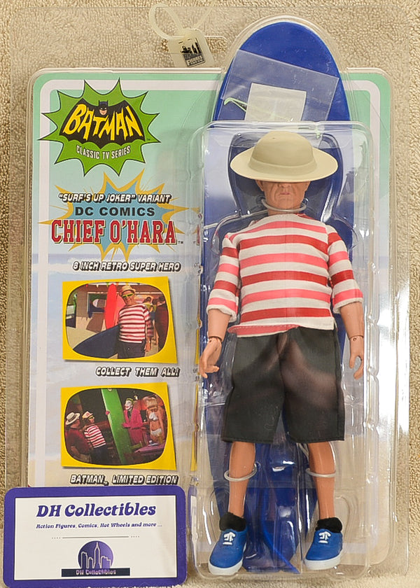 Figures Toy Co Batman Classic TV Series Surf's Up Joker Chief O'Hara Action Figure 8" Mego Retro