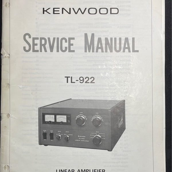 Kenwood TL-922 Amateur Radio Amplifier Service Manual Package