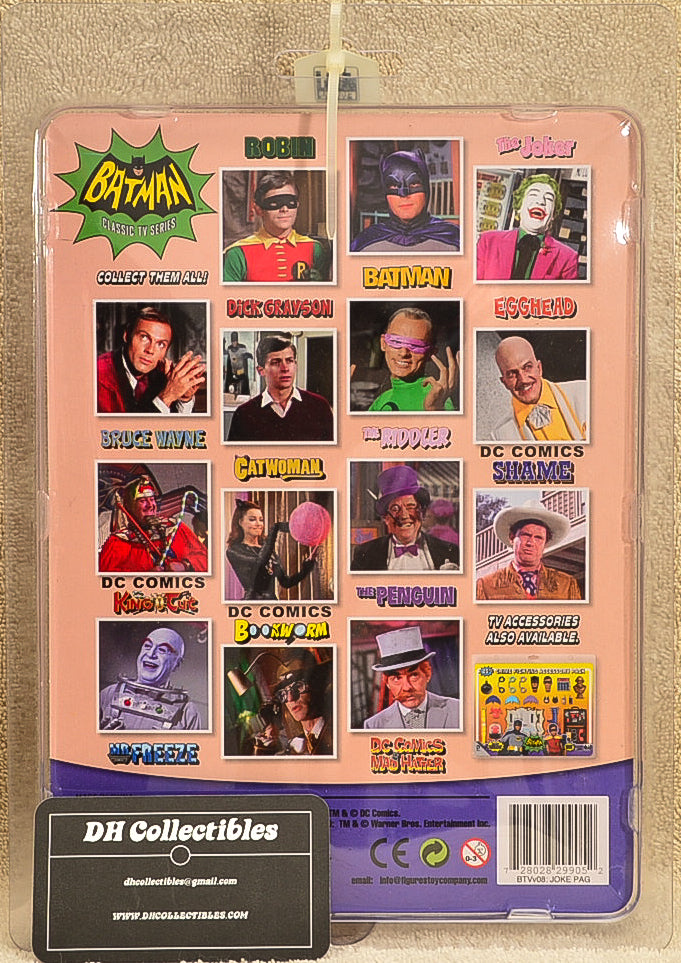 Figures Toy Co - Batman Classic TV Series  - The Joker Pagliacci Opera Clown Variant Action Figure 8" Mego Retro