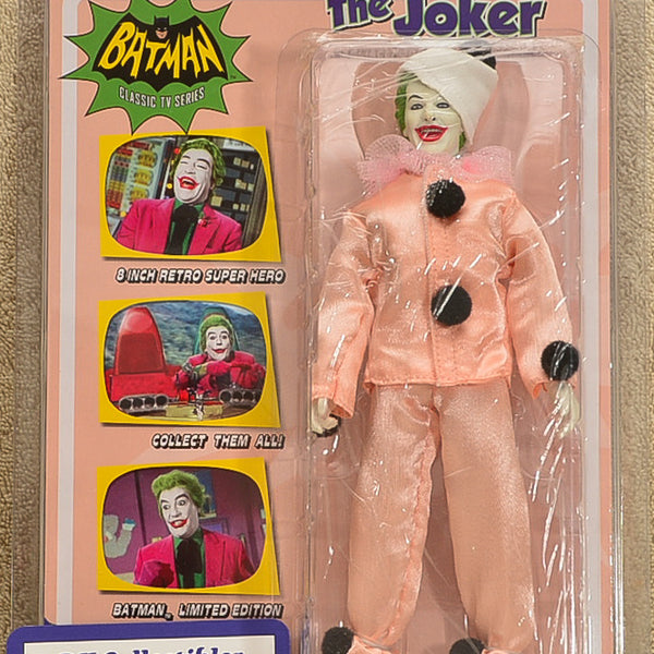 Figures Toy Co - Batman Classic TV Series  - The Joker Pagliacci Opera Clown Variant Action Figure 8" Mego Retro