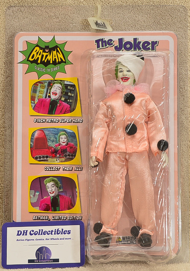 Figures Toy Co - Batman Classic TV Series  - The Joker Pagliacci Opera Clown Variant Action Figure 8" Mego Retro
