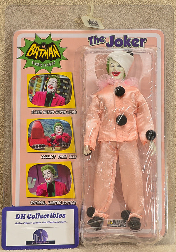 Figures Toy Co - Batman Classic TV Series  - The Joker Pagliacci Opera Clown Variant Action Figure 8" Mego Retro