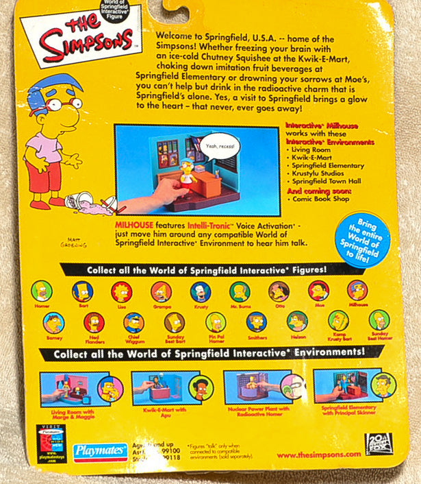 Playmates - The Simpsons - Interactive Milhouse - Action Figure