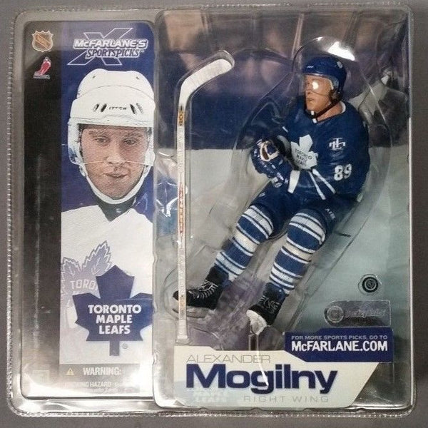 2002 McFarlane Sports Picks Alexander Mogilny Toronto Maple Leafs Blue Jersey Action Figure