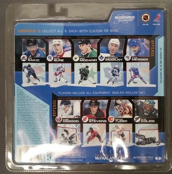 2002 McFarlane Sports Picks Alexander Mogilny Toronto Maple Leafs Blue Jersey Action Figure