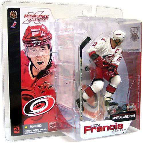 2002 McFarlane Sports Picks NHL Series 4 Ron Francis Carolina Hurricanes White Jersey Action Figure