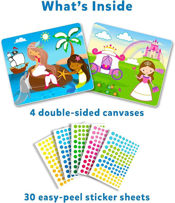 Dot It Sticker Art Activity - Unicorns & Princesses - New