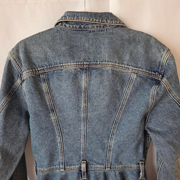 Goldsign - Peplum Denim Jacket - Medium