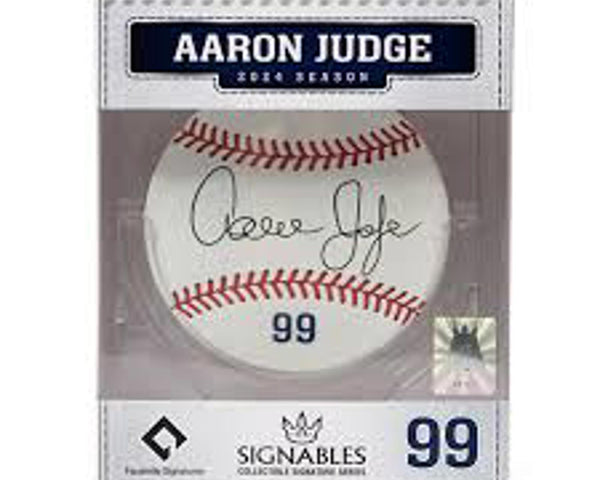 Signables Aaron Judge 2024 Season Signed Baseball Facsimile - New