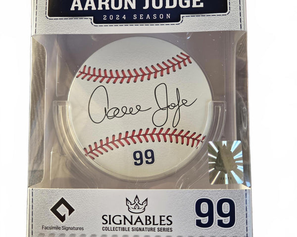 Signables Aaron Judge 2024 Season Signed Baseball Facsimile - New