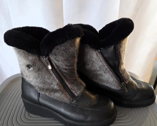 Pajar Women's Winter Boots with Sear Fur Lining - Size 9