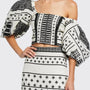 Johanna Ortiz Treasure Hunting Pull Sleeve Crop Top - Size 6