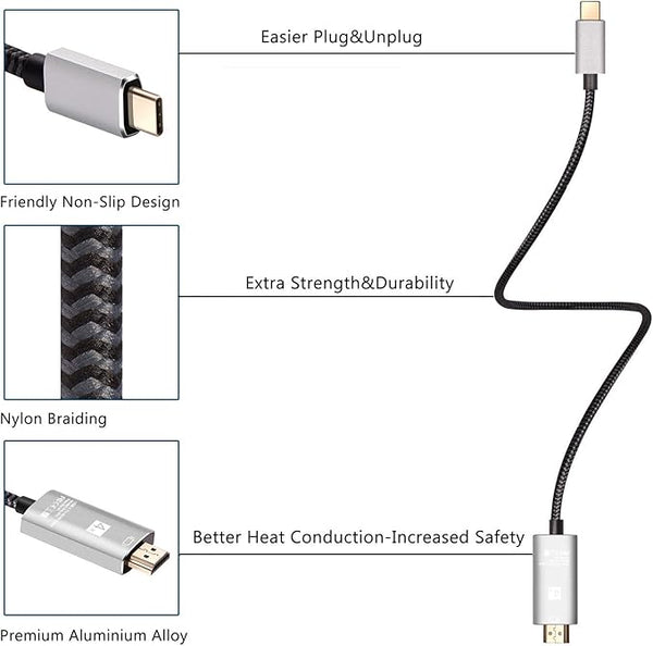 Connect Infinite USB-C to HDMI 4K Adapter Cable (New)