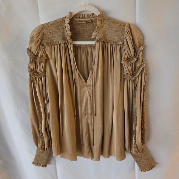 Ulla Johnson Romantic Ruffled Details Blouse - Size 0