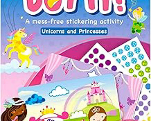 Dot It Sticker Art Activity - Unicorns & Princesses - New