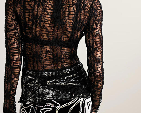 Ulla Johnson - Amal Cotton-Blend Lace Turtleneck Top