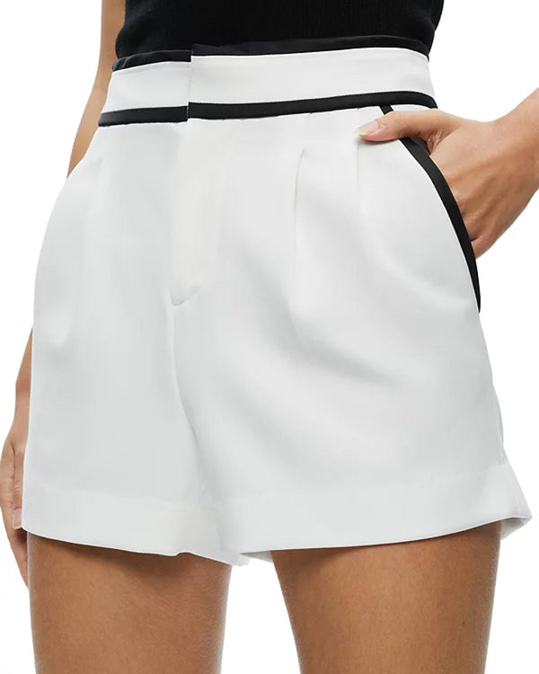 Alice and Olivia Esta Pleated Shorts - Size 14