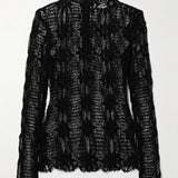 Ulla Johnson - Amal Cotton-Blend Lace Turtleneck Top