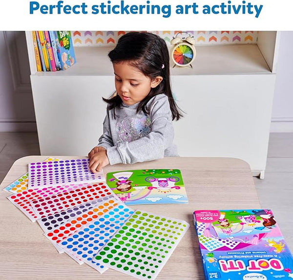 Dot It Sticker Art Activity - Unicorns & Princesses - New