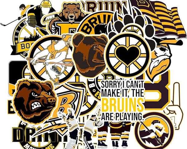 26 Pieces Boston Bruins Hockey Stickers