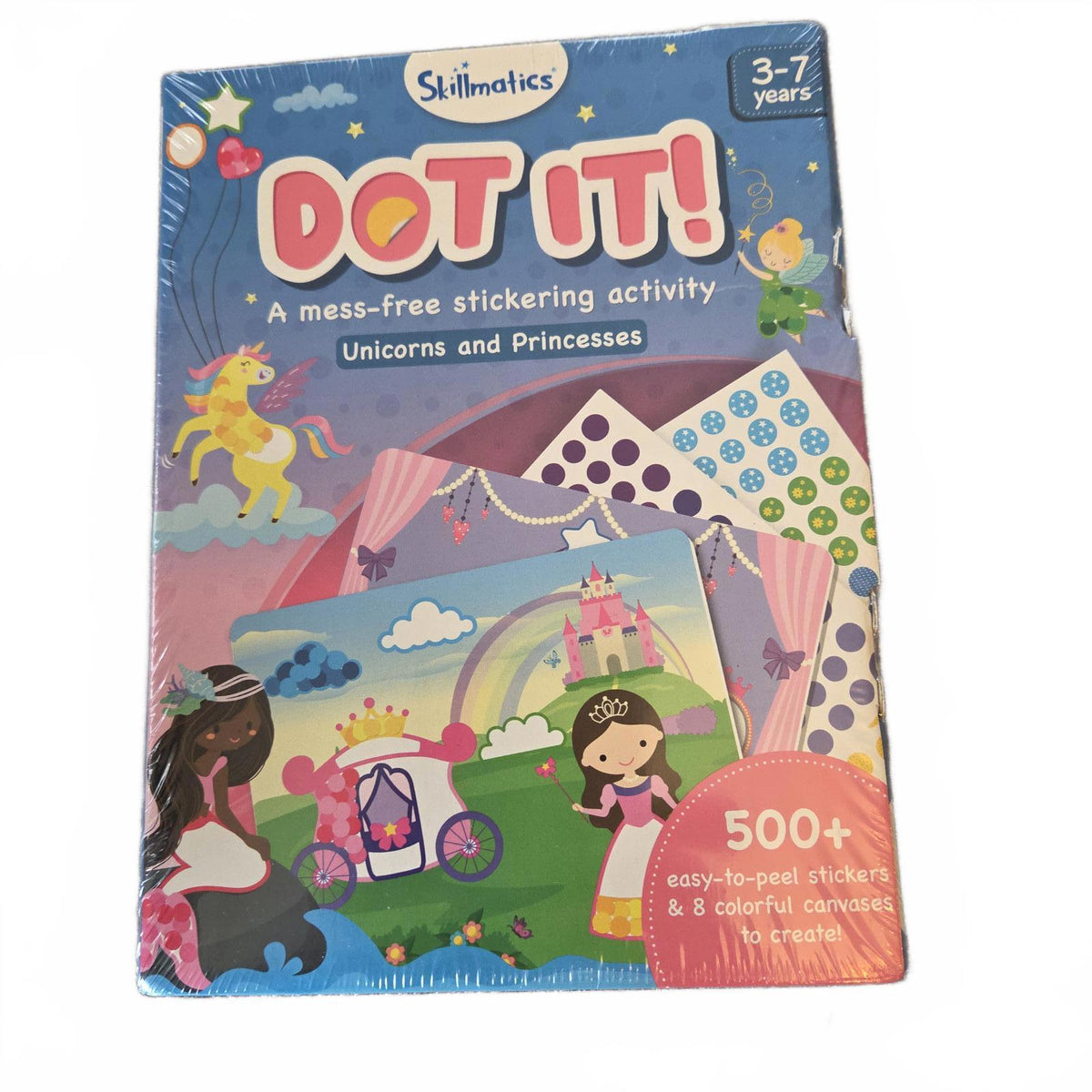 Dot It Sticker Art Activity - Unicorns & Princesses - New
