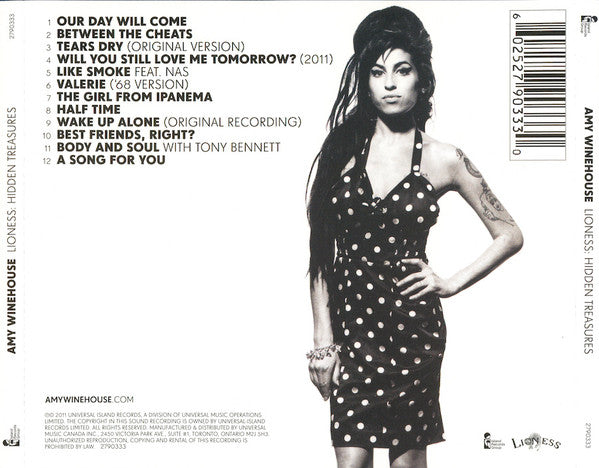 Amy Winehouse Lioness: Hidden Treasures (2011) CD
