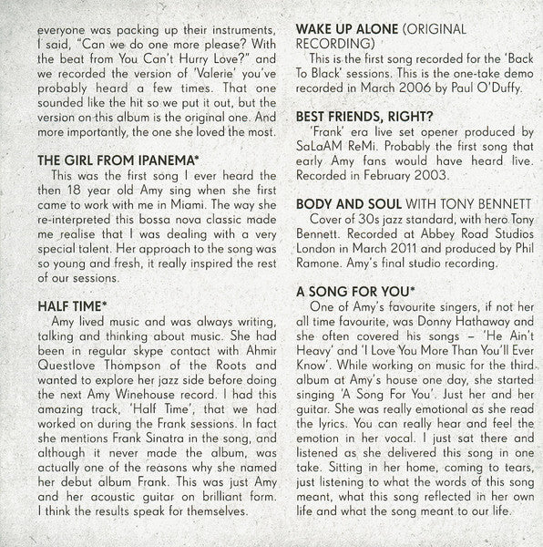 Amy Winehouse Lioness: Hidden Treasures (2011) CD