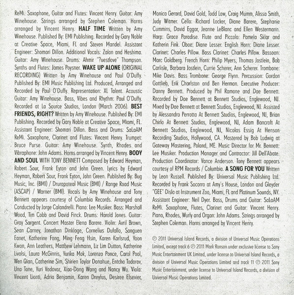 Amy Winehouse Lioness: Hidden Treasures (2011) CD